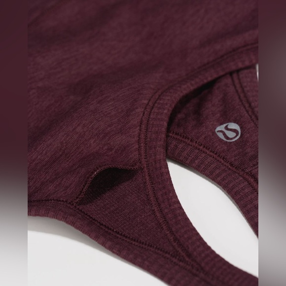 Lululemon Ebb To Street Tank - Heathered Red Athletic Top - Picture 9 of 9